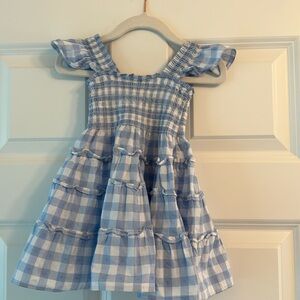 Hill House Ellie Baby Nap Dress. Blue & White Gingham. Size 2Y.